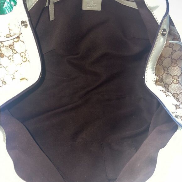 BEAUTIFUL! Authentic Gucci Sukey GG Logo Leather Trim Tote B… - Picture 11 of 13